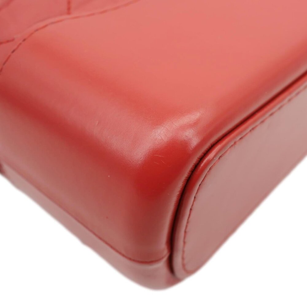 Chanel Gabrielle Aged Calfskin Quilted Leather Crossbody Bag Red - Picture 6 of 13